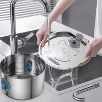 Elecpet - Bebedero Transparente para Mascotas de 3.2L, Ultrasilencioso, Acero Inoxidable 304, Diseño de Grifo Desmontable con Purificación Múltiple