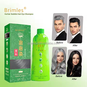 Shampoo colorant capillaire permanent à base de plantes, noir, sans ammoniaque, sans tache sur la peau, 500 ml, prix de gros d'usine, best-seller - Product Image 5