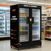 Distributeur automatique de fruits et légumes Qingo grande capacité avec caméra IA, écran tactile et SDK intégré
