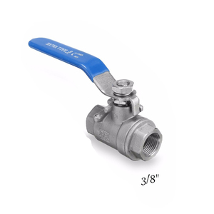 Vanne à bille COVNA DN40 à filetage femelle CW617N SS316L avec poignée de verrouillage UPVC/Laiton/Acier inoxydable DN40 - Product Image 6
