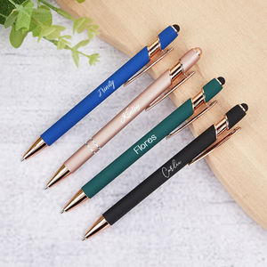 ปากกาแบบกำหนดเองพร้อมหัวปากกาสไตลัส หมึกสีดำ ขนาด 1.0 มม. ปากกาเจลโลหะ ปากกาลูกลื่นแบบเจล  ปรับแต่งโลโก้ส่วนตัวสำหรับงานส่งเสริมการขาย - Product Image 6