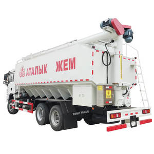 Camion de livraison de céréales en vrac de haute qualité à 10 roues, 30 m³, camion porte-céréales de 20 m³ 10T, véhicule de transport de fourrage en vrac de 15 tonnes - Product Image 1