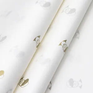 Tissue Wrapping Paper Wholesale Customized Printed Logo Tissue Paper Branded Gift Wrapping Tissue Paper For Garment/ Flowers/Packaging