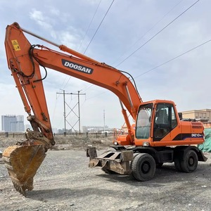 Sử dụng doosan 21 tấn hoạt động Trọng lượng bánh xe máy xúc DH210w-7 máy móc tự động với các thành phần cốt lõi hộp số mang PLC - Product Image 1