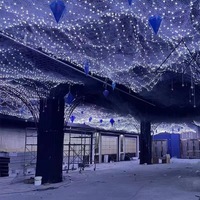 Accessoires de mariage romantiques : Guirlande lumineuse scintillante en forme d'étoiles, éclat étoilé intense pour améliorer l'ambiance des auditoriums, scènes, bars et restaurants