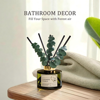 Diffuseur de parfum d'ambiance personnalisé OEM ODM à la lavande 250ML avec fleur d'hortensia et bâtonnets en rotin blanc, sans flamme, vente en gros