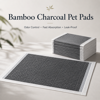 Almohadillas de Entrenamiento para Mascotas con Carbón de Bambú y Logotipo Personalizado, Impermeables y de Alta Absorbencia para Cachorros y Perros Pequeños