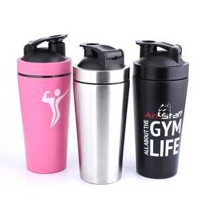 Custom 500ml 750ml Shaker Cup Single Wall Stainless Steel <strong>Protein</strong> Shaker <strong>Bottle</strong> - Product Image 2