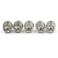 Vis sans tête Torx en acier inoxydable 304 de qualité A2-70, à six pans creux, à pointe plate, métriques M3/M4/M5/M6/M8/M10mm
