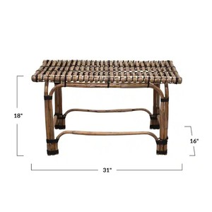 Wholesale Customizable Rattan Woven Dining <b>Table</b> Bench and Chair <b>Stool</b> for Outdoor Cotton Minimalist Sponge Living Room Chair - Product Image 3