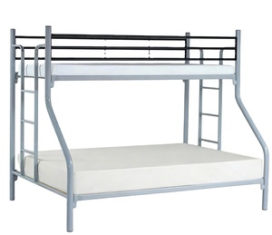 Ensemble de meubles pour petit appartement, <span class=keywords><strong>lit</strong></span> <span class=keywords><strong>superposé</strong></span> <span class=keywords><strong>double</strong></span> <span class=keywords><strong>en</strong></span> métal <span class=keywords><strong>avec</strong></span> tubes ronds, taille Queen, <span class=keywords><strong>avec</strong></span> échelles, OEM - Product Image 3