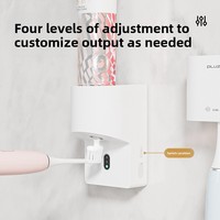 Nouveau distributeur de dentifrice électrique mural automatique multi-vitesses avec capteur infrarouge intelligent, étanche IPX4, 1800mAh