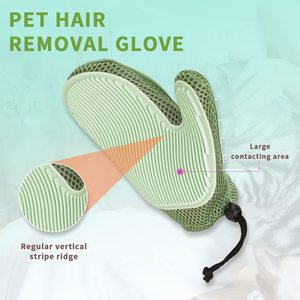 Guanto per peli di gatto e guanto per la rimozione della pelliccia dell'animale domestico, spazzola per la toelettatura del cane per spargimento, massaggio, efficiente guanto per la rimozione dei peli di animali domestici - Product Image 5