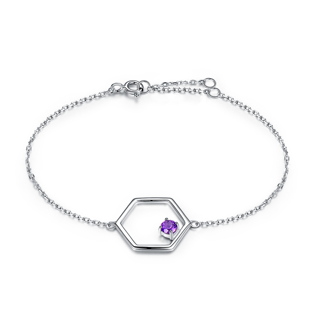 Aivenchy Adjustable Rhodium Plated Hand Chain Link Bracelet Luxury 4mm Zircon Women S925 Sterling Silver