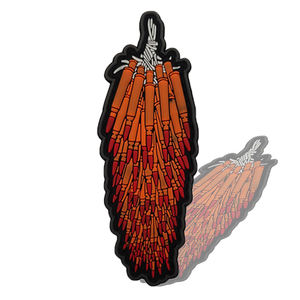 한 세트에 많은 총알 2D 고무 의류 라벨 가방 모자에 대 한 PVC 고무 총알 패치 DIY 바느질 어깨 가방 모자 셔츠 - Product Image 5