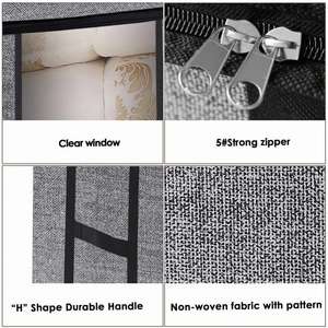 Grand sac de rangement pour couette Acity avec fenêtre transparente, sac pliable pour vêtements, couvertures, literie, organisateur de rangement sous le lit - Product Image 5