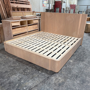 Mobili Pregiati <span class=keywords><strong>da</strong></span> Interni in Rovere con Struttura a Incastro a Tenone e Mortasa Irregolare, <span class=keywords><strong>Letto</strong></span> <span class=keywords><strong>Grande</strong></span> in Legno per <span class=keywords><strong>Camera</strong></span> <span class=keywords><strong>da</strong></span> <span class=keywords><strong>Letto</strong></span> di Hotel - Product Image 3