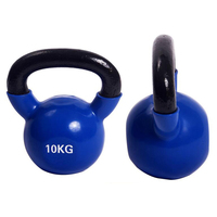 Vente d'usine : Kettlebell d'exercice en acier de haute qualité, trois couleurs, écologique, revêtement poudré, personnalisable, pour usage domestique