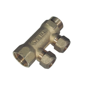 Collettore a 2 vie da 3/4 di pollice per raccordi idraulici Cobra Pex - Product Image 1