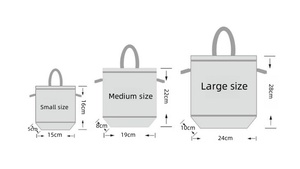 Sacs cadeaux en toile rayés, durables, à boucle, multicolores, de petite taille, pour mariages, fêtes et Noël - Product Image 6