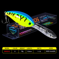 Leurre de pêche artificiel Hessen, simulation réaliste, 110 mm, 18,5 g, hameçons, accessoires, outil, réaliste pour la mer