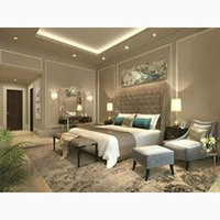 Fournisseurs de meubles de chambre à coucher en bois modernes Hilton Design - Ensemble de chambre à coucher