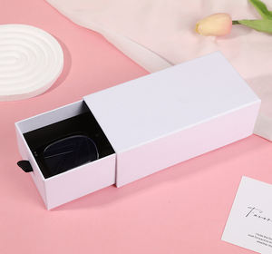 B5 lunettes en gros boîte haut <span class=keywords><strong>de</strong></span> gamme emballage cadeau boîte <span class=keywords><strong>de</strong></span> lunettes <span class=keywords><strong>de</strong></span> soleil couleur noir et blanc étuis à lunettes carton dur étuis à tiroirs boîtes - Product Image 6