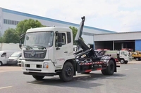 Camion à ordures Dongfeng 16m avec boîte de vitesses manuelle, moteur diesel, bras de ramassage, compacteur hydraulique mobile pour l'élimination des déchets municipaux
