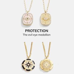 <span class=keywords><strong>Collana</strong></span> Vintage in acciaio inossidabile placcato oro <span class=keywords><strong>con</strong></span> <span class=keywords><strong>medaglione</strong></span> a forma di diavolo <span class=keywords><strong>con</strong></span> ciondolo a forma di zirconio resistente a catena - Product Image 3