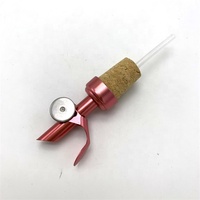 Bouchon automatique en liège rouge en métal lesté, huile d'olive à écoulement libre, bouteille de vinaigre, vin, bec verseur, distributeur de liquide de liqueur
