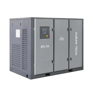 ORM Energy Efficient Oil Lubricated Industrial Air Compressor 100 Cfm 75HP 55kw Screw Air Compressor