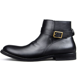 <span class=keywords><strong>Nouvelles</strong></span> chaussures décontractées pour hommes en cuir véritable bottes martin bottes occasionnels chaussures pour hommes - Product Image 2