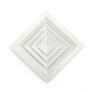 מפזר אוויר מודרני מינימליסטי מאלומיניום, 4 כיווני זרימה, לתקרה, לבית ולבוטיק, התקנה אסתטית - Product Image 3