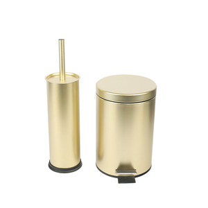 <span class=keywords><strong>Brosse</strong></span> de <span class=keywords><strong>toilette</strong></span> multifonctionnelle en matériau recyclé, dorée, avec support – Vente en gros usine - Product Image 4