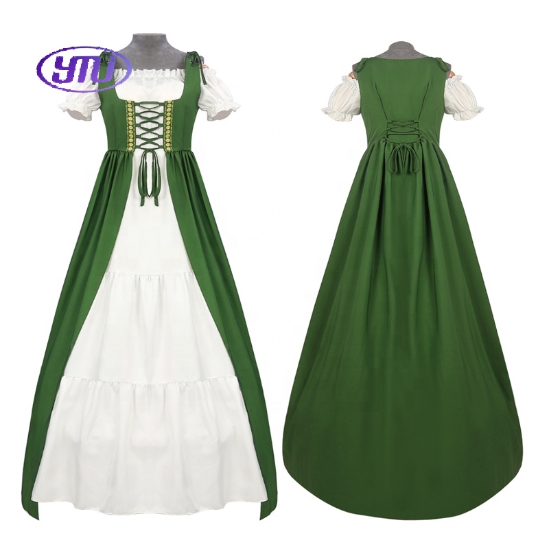Renaissance Dress Medieval Cosplay Costumes Long Sleeve Vintage Victorian  Dress for Women Girls| Alibaba.com