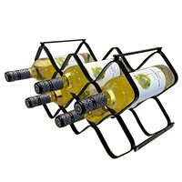 Étagère à vin moderne personnalisée pour table de fête, en acrylique ou en métal