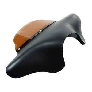 ハーレー/ホンダ/ヤマハ/スズキ クルーザー 1990-2020年モデル用 オートバイ ユニバーサル バットウィング フェアリング ウィンドシールド付き - Product Image 1