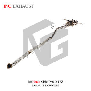 Ing สำหรับ <span class=keywords><strong>Honda</strong></span> <span class=keywords><strong>Civic</strong></span> Type-R <span class=keywords><strong>FK8</strong></span> 2.0T ท่อไอเสียสแตนเลสพร้อมวาล์วท่อไอเสียชิ้นส่วนประสิทธิภาพอัตโนมัติ - Product Image 5
