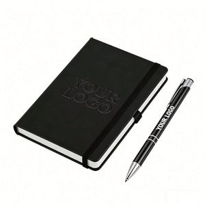 A5 Gift Journals Leather Dairy Pu Meeting Pocket Business Wholesale Promotional Personalized Notebook With Pen Holder - Product Image 1