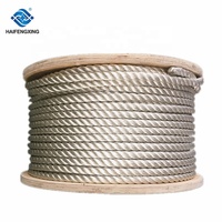 Pièces et accessoires marins Corde mixte en polypropylène polyester PP PET à 3 brins Utilisation marine Corde de quai Emballage personnalisé