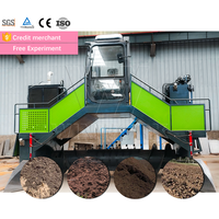 Retourneur de compost motorisé WINWORK à haute productivité avec certification ISO CE pour usine de fabrication d'engrais organiques
