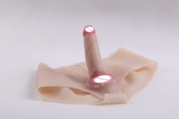 Hohler Penis-Slip-Dildo für Erwachsene, Weibliche Masturbation, Sexspielzeug, Silikon, Realistischer Strap-On, Große Dildos für Männer, Frauen, Lesben YSR-A04-W