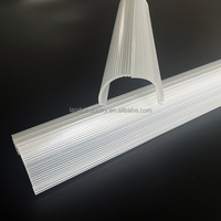 Diffuseur de lentille LED en acrylique moulé sur mesure LANDU, profil d'extrusion linéaire en PC PMMA, origine Chine
