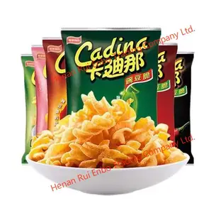 批发台湾Cadina薯片零食香辣洋葱小龙虾味食品豌豆片异国小吃