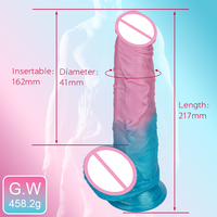 Beheizbarer Schwing- und Stoßvibrator aus Flüssigsilikon, Realistischer Großer Dildo, Erwachsenen-Sexspielzeug für Frauen und Männer