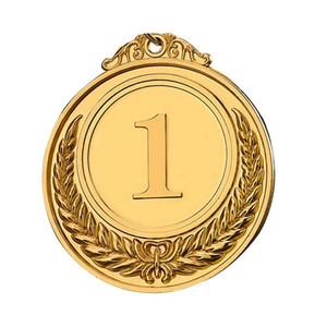 Medalla de metal en blanco chapada en oro brillante personalizada a precio de fábrica, medallas deportivas para correr maratón personalizadas - Product Image 3