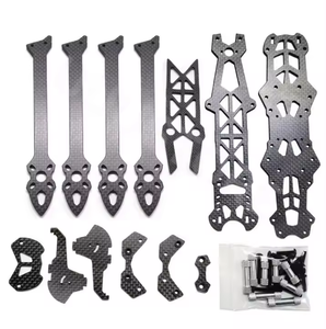 Drone de course RC Mark4 Quadcopter 7 pouces 295 mm Kit de châssis en fibre de carbone Bras de commande à distance Moteur Puissant Noir - Product Image 4