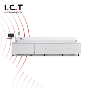 Convection Reflow Oven SMT For Pcb Soldering LED Vacuum Nitrogen Reflow Oven SMD Heating T5 Zone Crawler-Type Reflow Oven