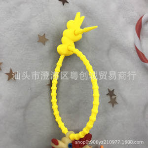 Double Buckle Tadpole Rubber Cable <b>Ties</b> 250mm Multi Hole For Doll Accessories Unisex Kids Craft DIY - Product Image 2