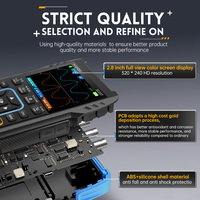 Osiloskop Digital Saku Fnirsi 2C23T, Generator Sinyal, Multimeter, Dual Channel 3 in 1, 10MHz*2, 50MS/s, Osiloskop Genggam